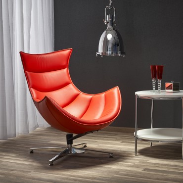 LUXOR fotel wypoczynkowy czerwony (1p 1szt) - Halmar