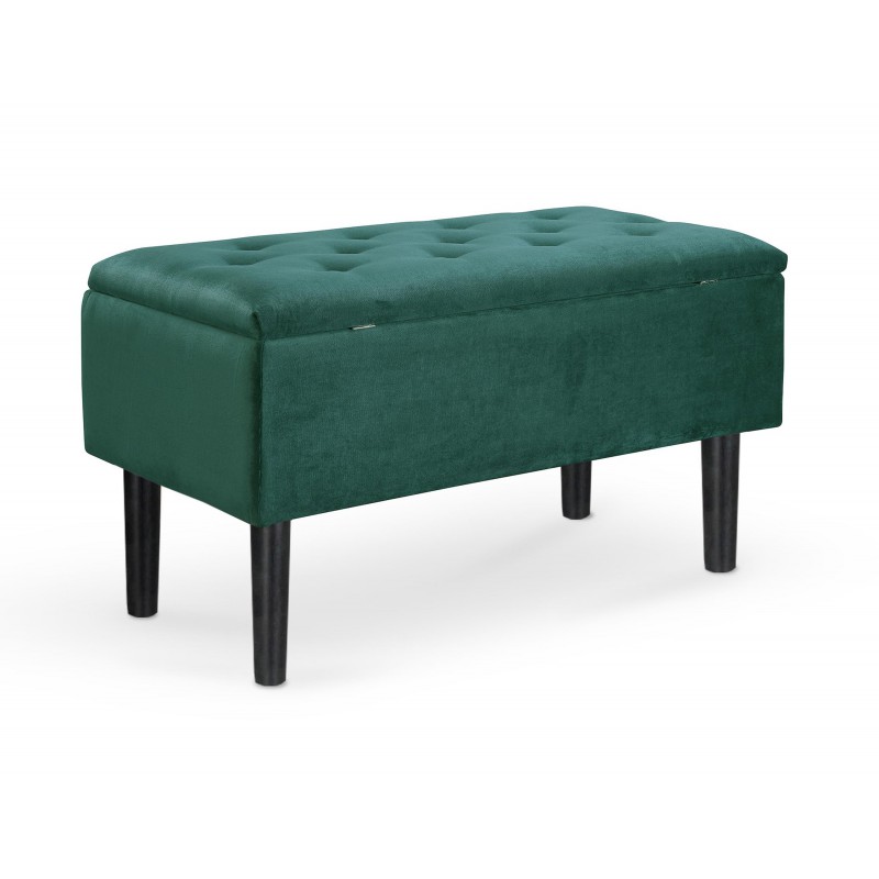 CLEO ławka z pojemnikiem ciemny zielony (1p 1szt) - Halmar