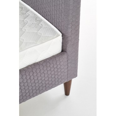 FLEXY łóżko tapicerowane popiel (2p 1szt) - Halmar