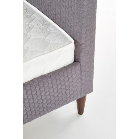 FLEXY łóżko tapicerowane popiel (2p 1szt) - Halmar
