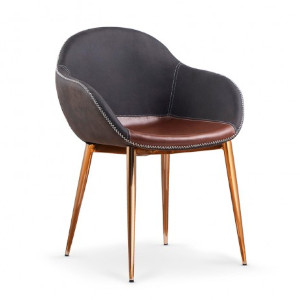 Krzesło K304 Halmar ciemny popielaty-brązowy