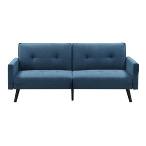 Sofa Corner Halmar niebieska z podnóżkiem