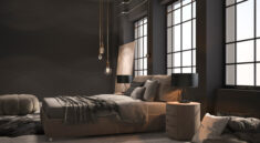 Industrialna sypialnia - aranżacja sypialni w stylu industrialnym