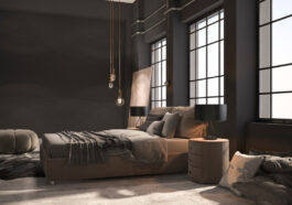 Industrialna sypialnia - aranżacja sypialni w stylu industrialnym