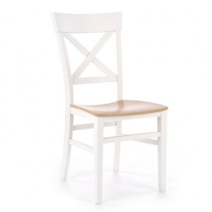 Krzesło Tutti Halmar biały-dąb miodowy