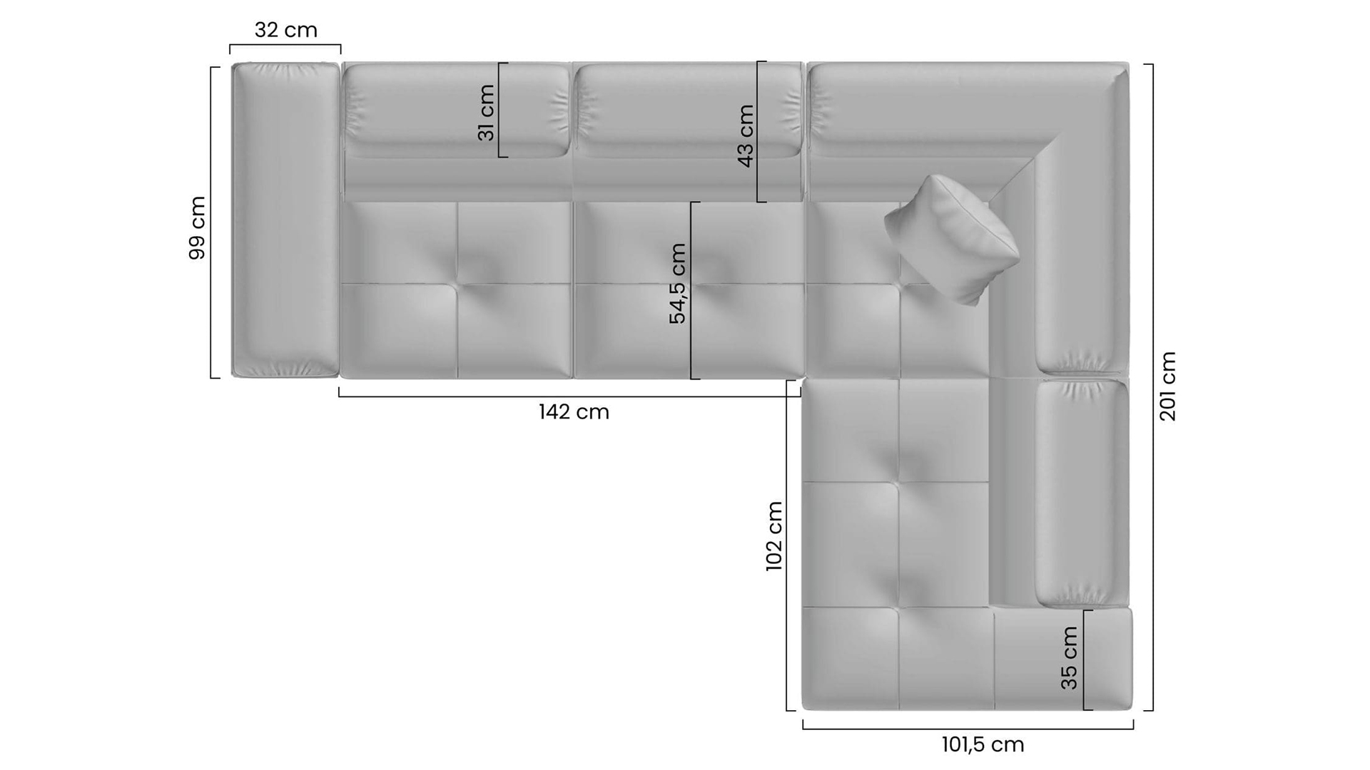 Narożnik Annabelle L