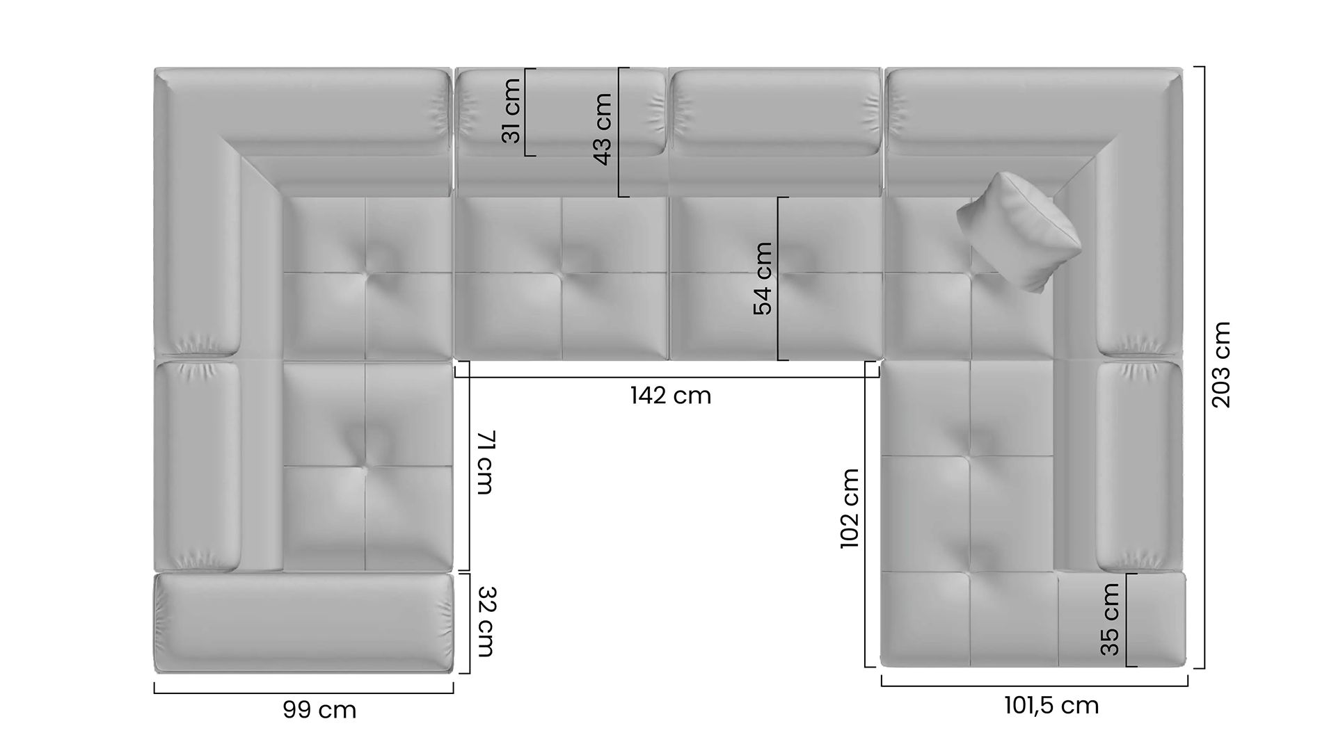 Narożnik Annabelle U
