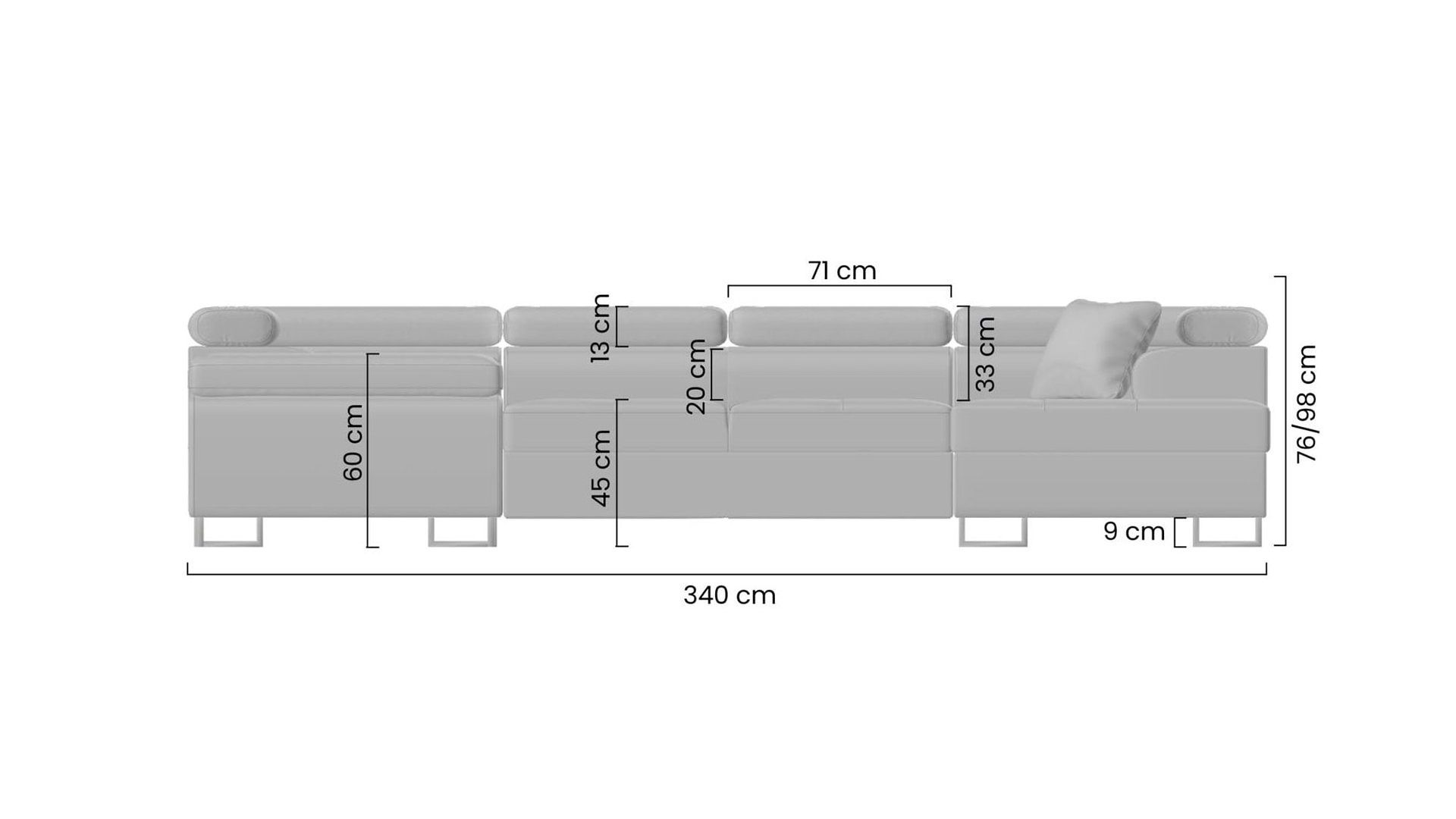 Narożnik Annabelle U