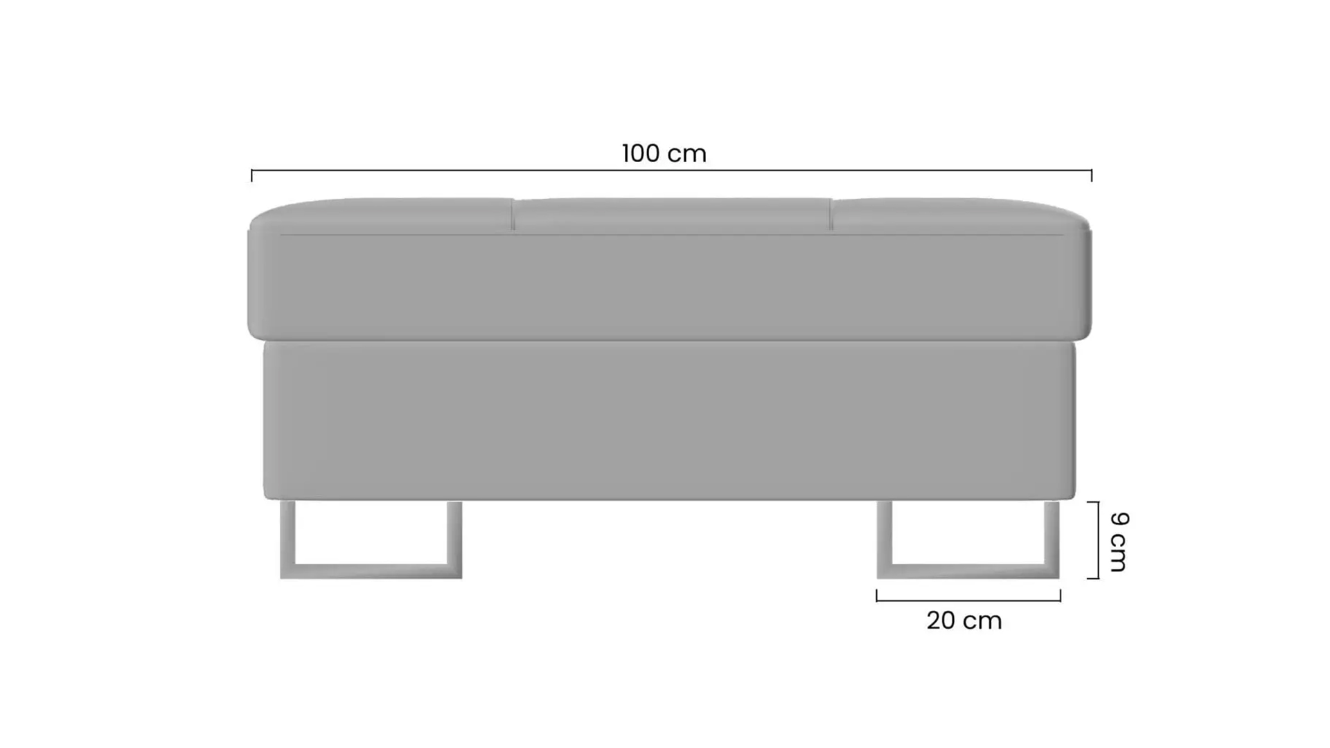 Pufa Annabelle z pojemnikiem
