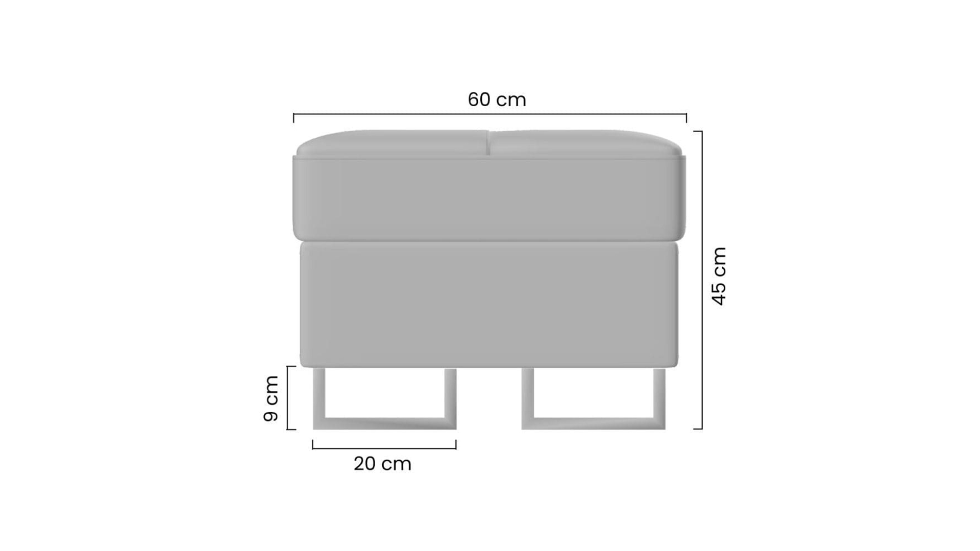 Pufa Annabelle Mini z pojemnikiem