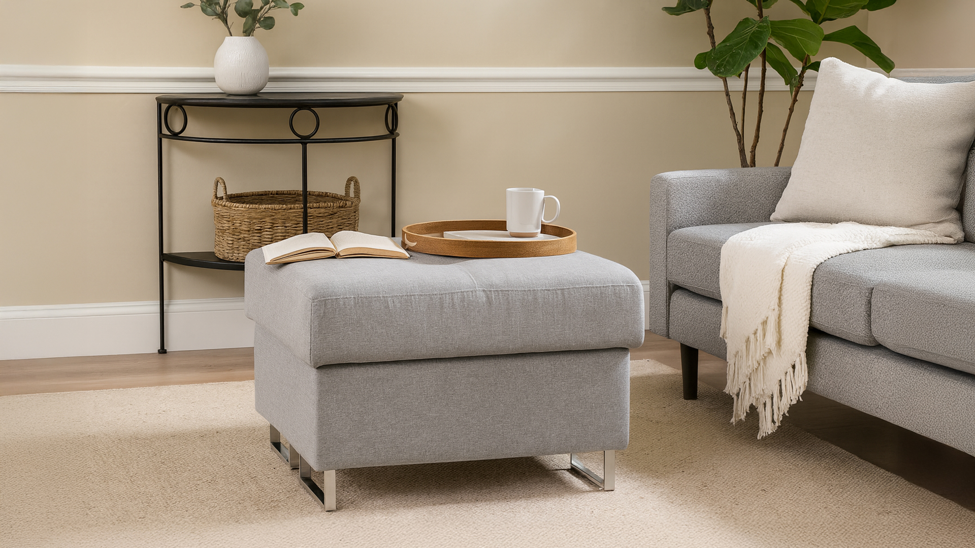 Pufa Annabelle mini z pojemnikiem