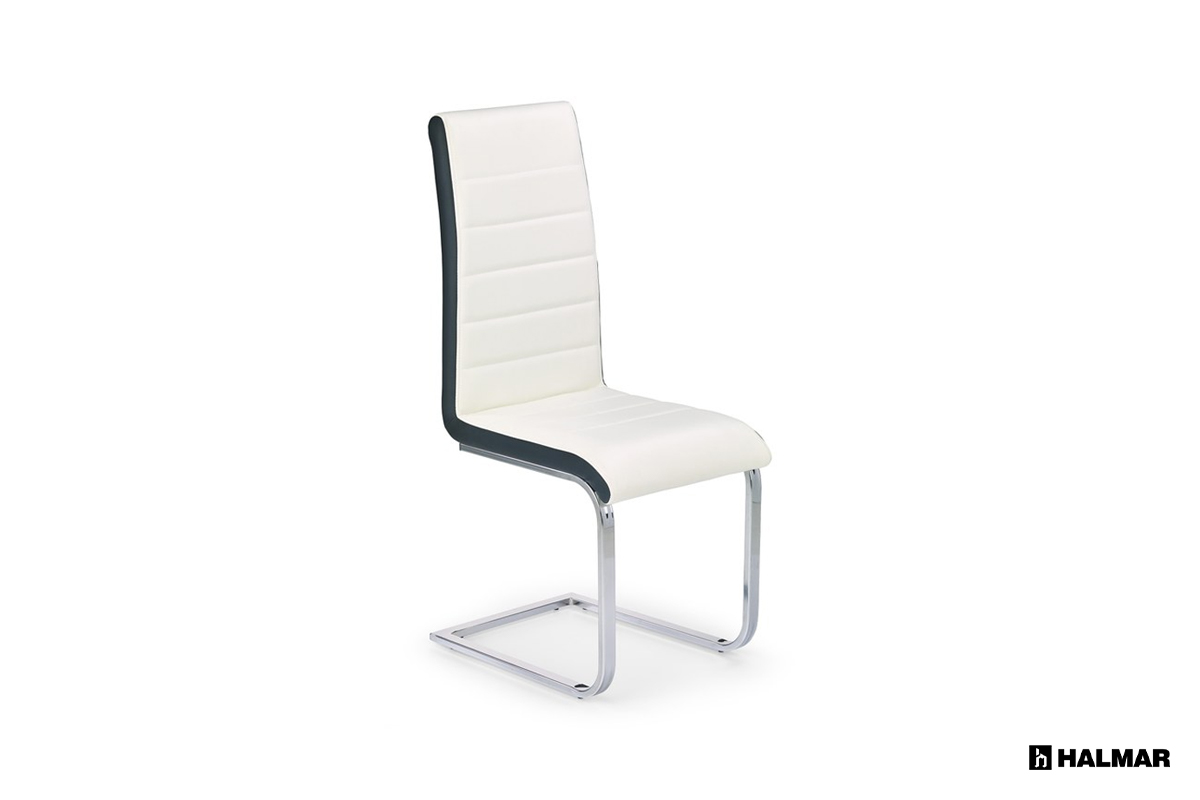 Krzesło K132 Halmar biało-czarny