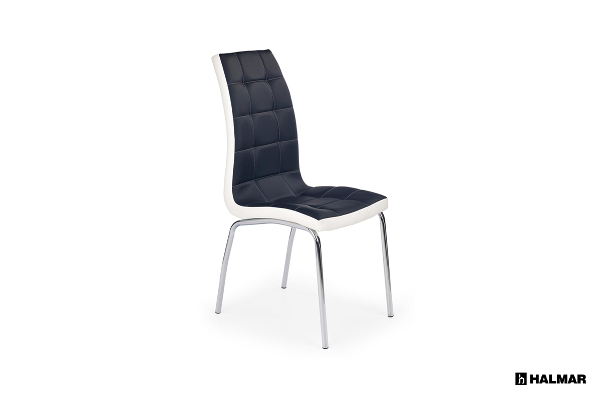 Krzesło K186 Halmar czarno-białe