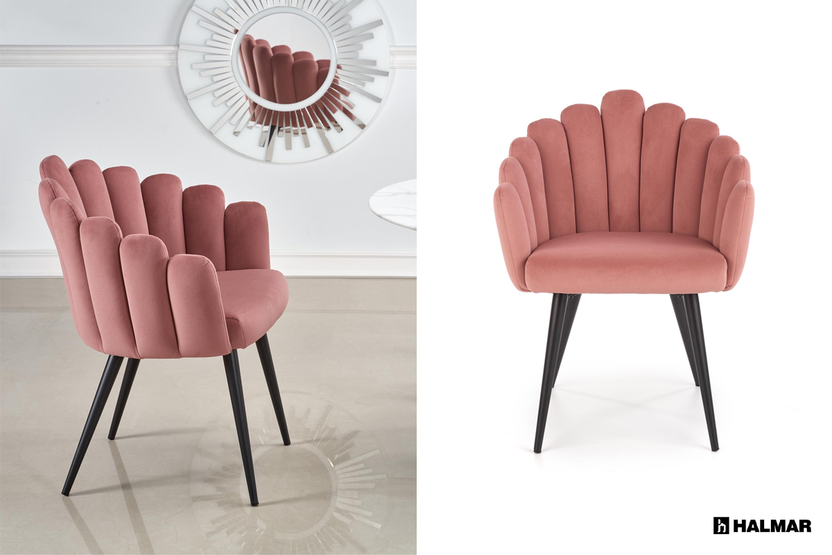 Krzesło K410 Halmar różowy