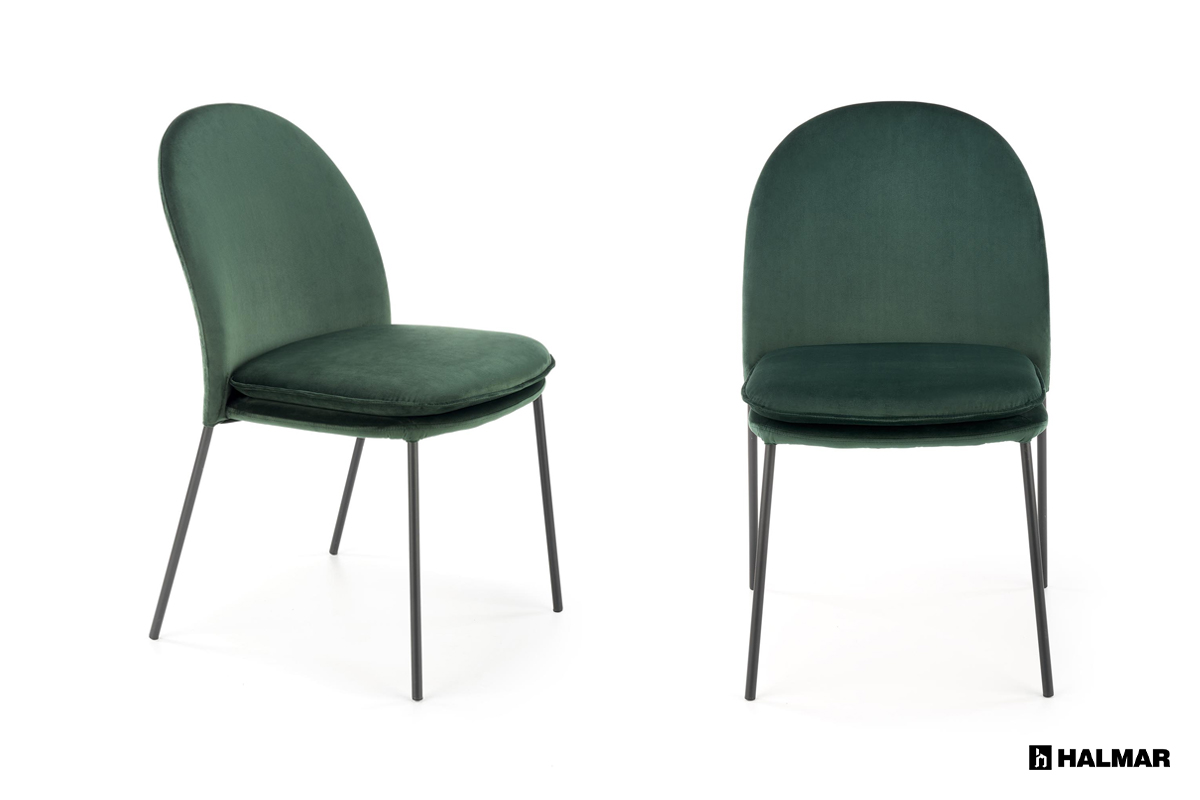 Krzesło K443 Halmar ciemny zielony