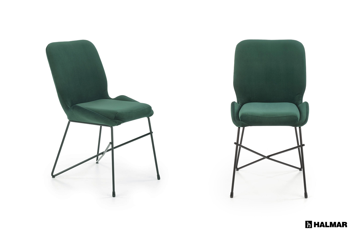 Krzesło K454 Halmar ciemny zielony