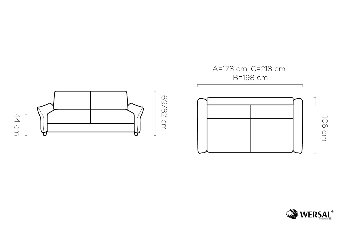 Sofa Canto 120 Wersal